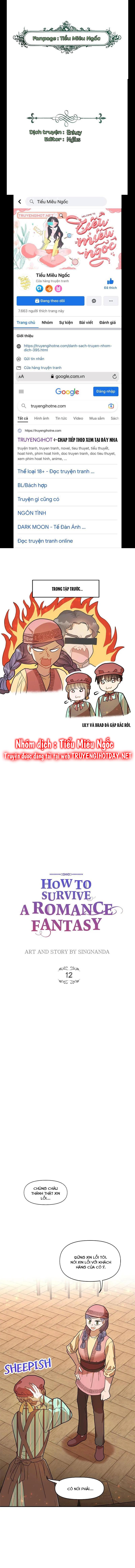làm cách nào để sống sót trong cuốn tiểu thuyết ngôn tình lãng mạn chapter 12 1