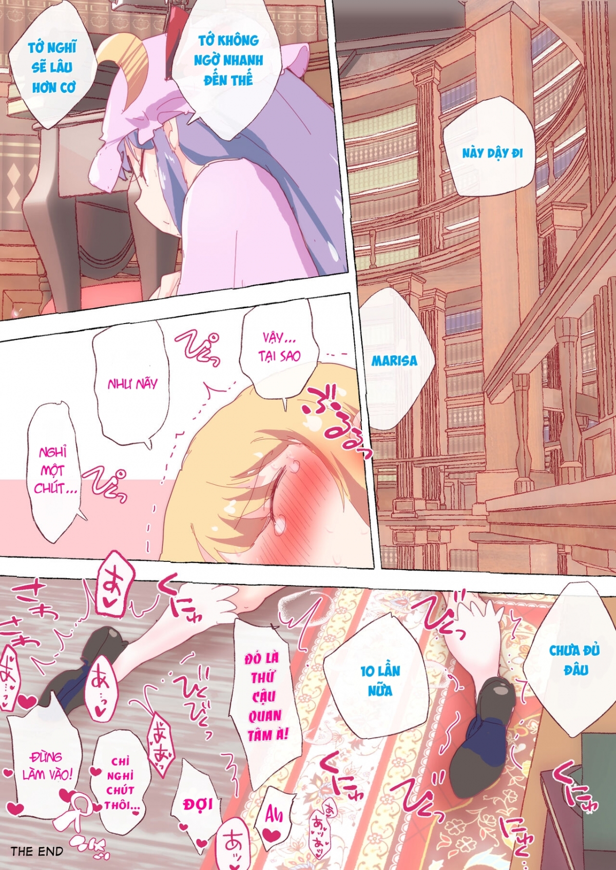 Đọc truyện hentai Marisa bị chi phối bởi patchouli chỉ để mượn một cuốn sách - Oneshot