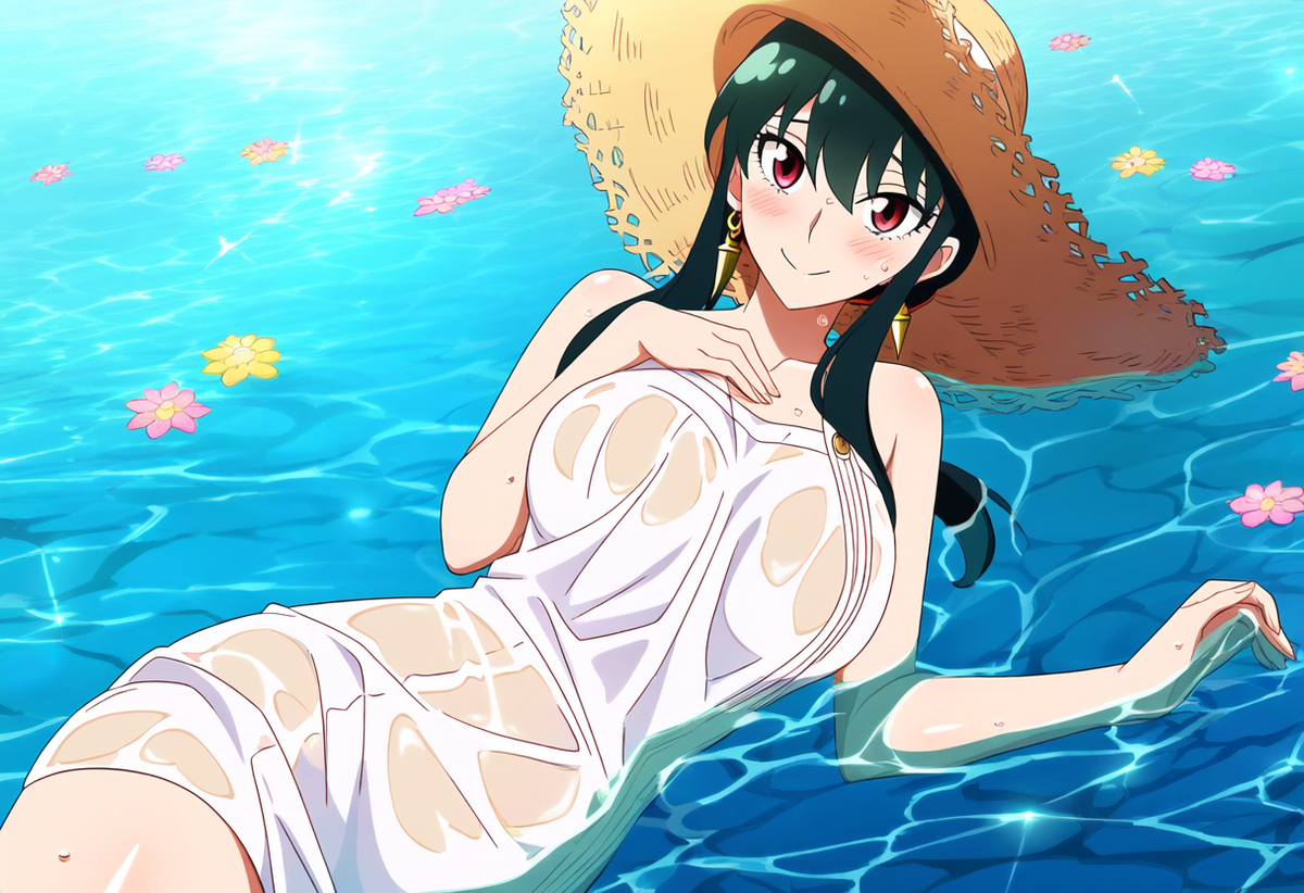 Đọc truyện hentai Tuyển tập Albums Art hentai - Chap 322 - Yor Forger AI illustration straw hat