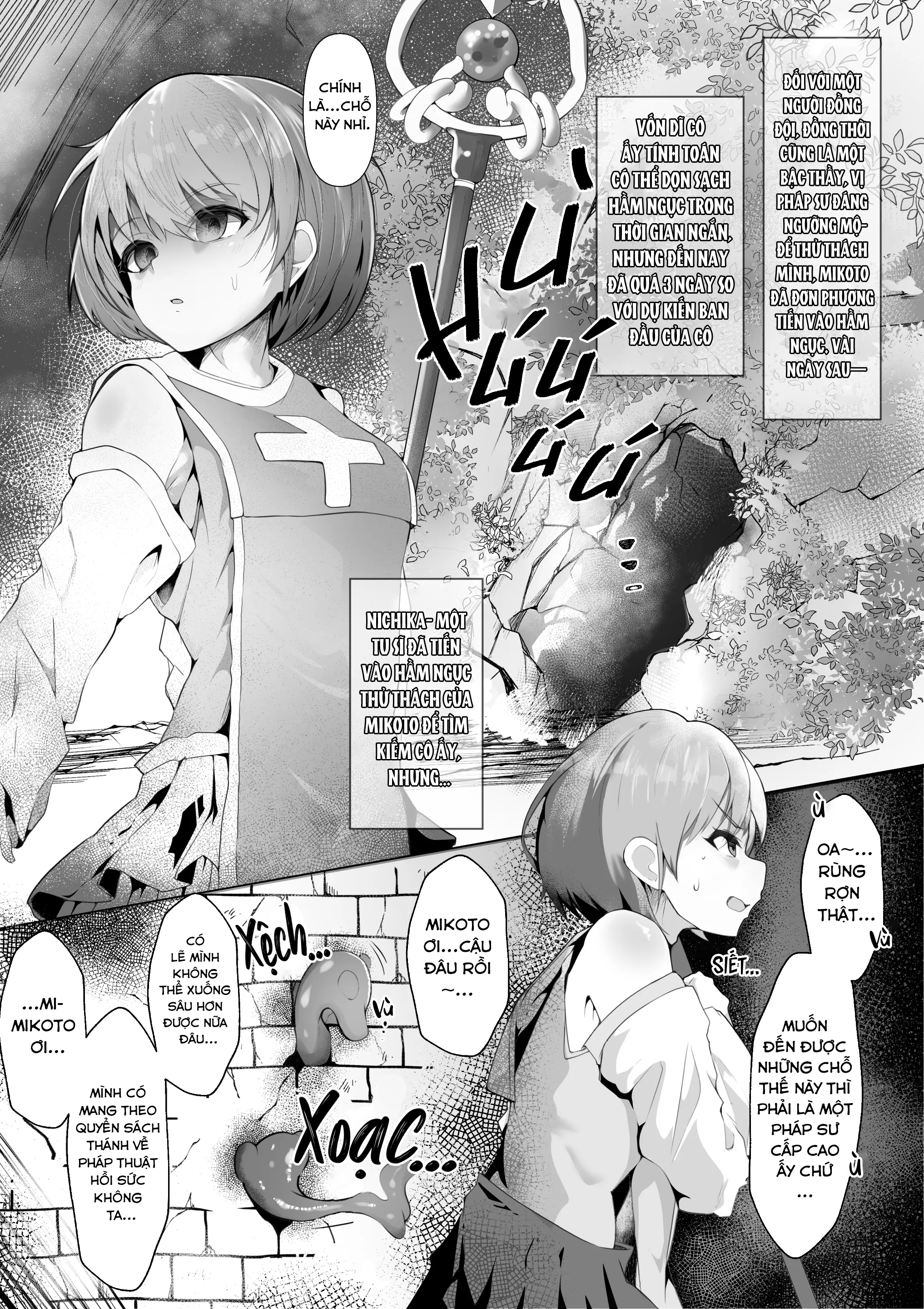 Đọc truyện hentai Câu chuyện về Nichika một nữ tu sĩ bị lũ quỷ xúc tu hãm hiếp - Oneshot