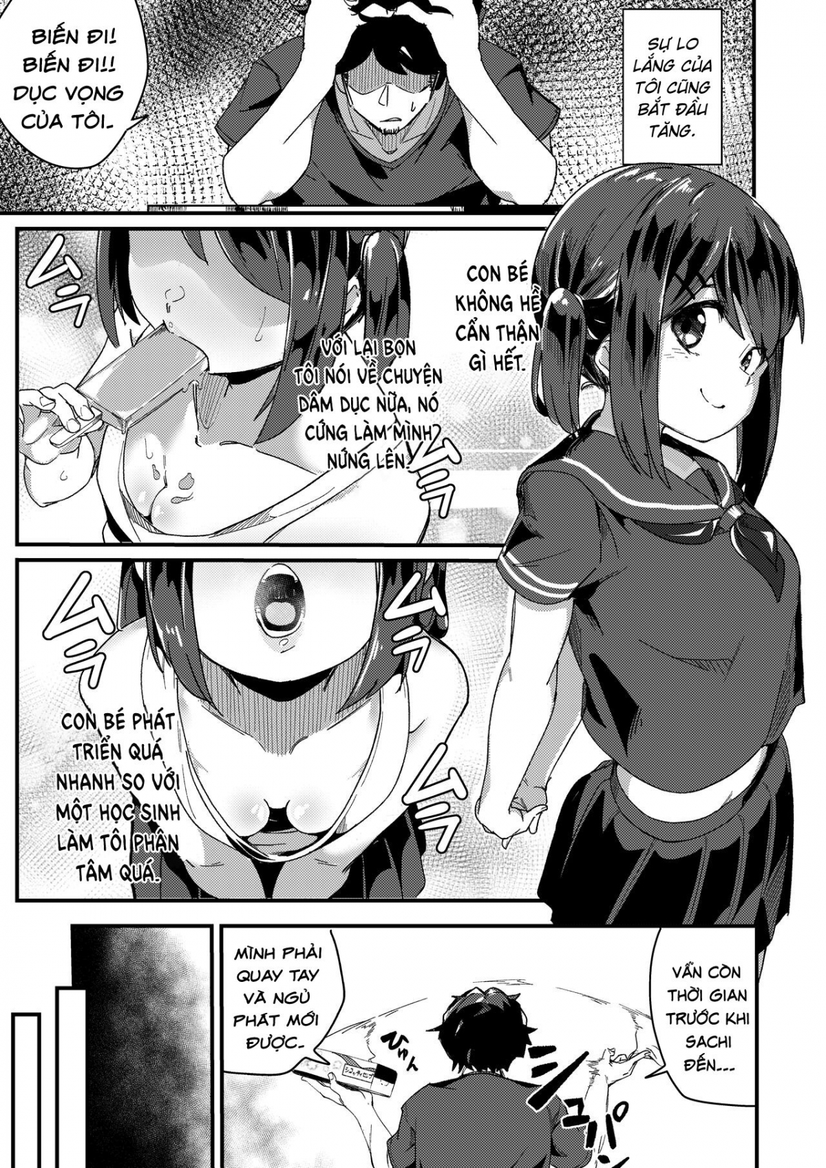 Đọc truyện hentai Sáng sớm thức dậy,  tôi sếch với em loli tiểu học. - Oneshot