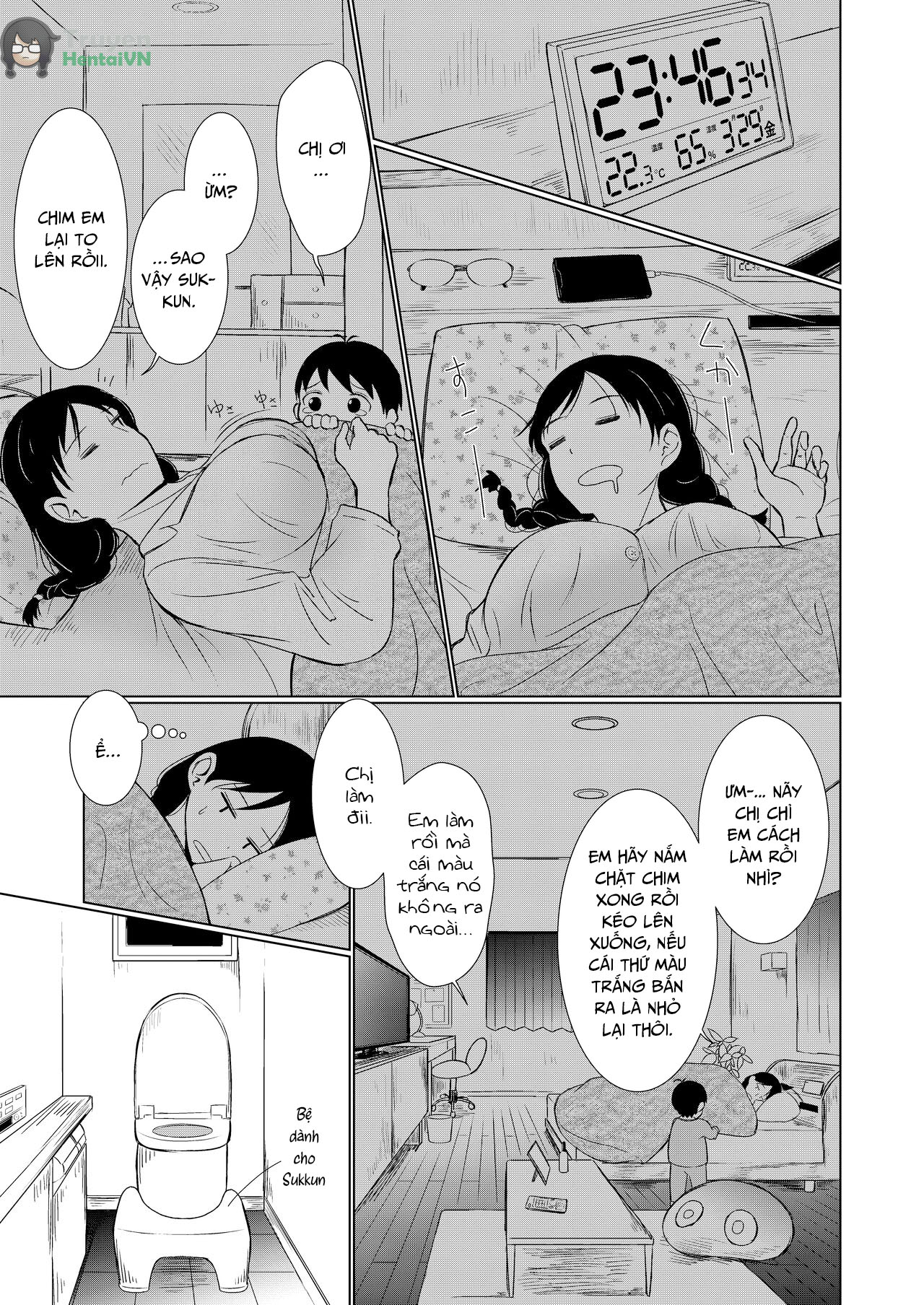 Đọc truyện hentai Chị gái đơn điệu ơi cố lên! Việc chăm sóc cậu  bé khi lần đầu cương cứng thật mệt mỏi - Oneshot