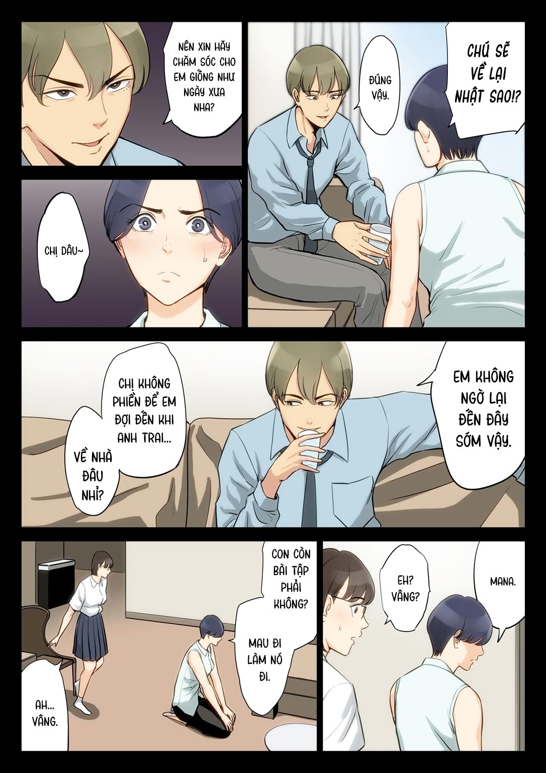 Đọc truyện hentai Tôi, mẹ và chú - Chap 1
