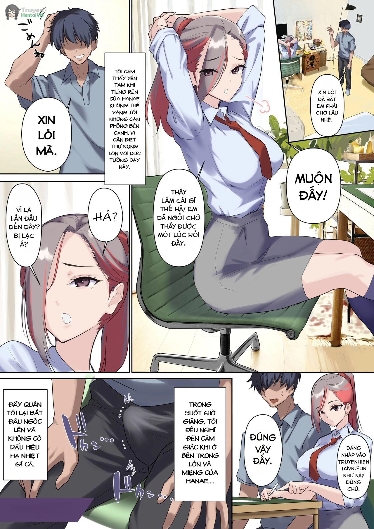 Đọc truyện hentai Nữ doanh nhân dâm đãng và cô giáo trinh nữ - oneshot