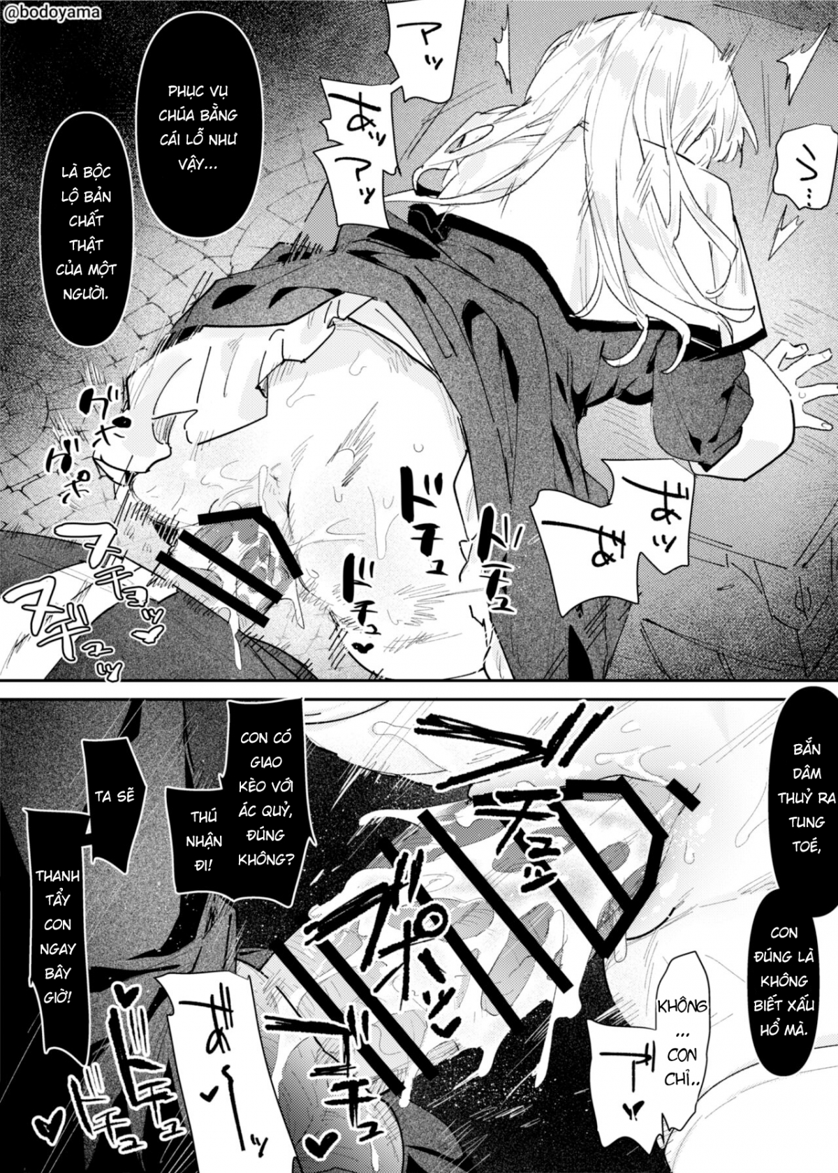Đọc truyện hentai Một nữ tu bị một linh mục độc ác buộc phải tà dâm - Oneshot