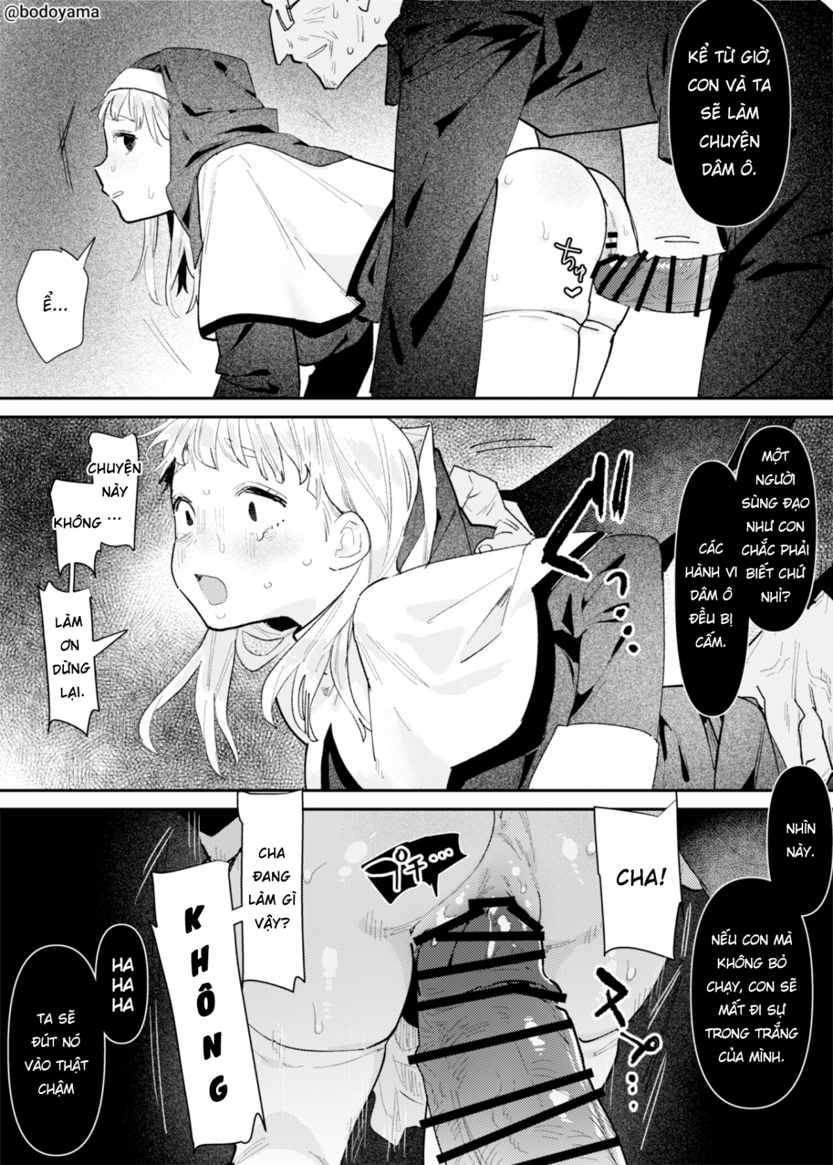 Đọc truyện hentai Một nữ tu bị một linh mục độc ác buộc phải tà dâm - Oneshot