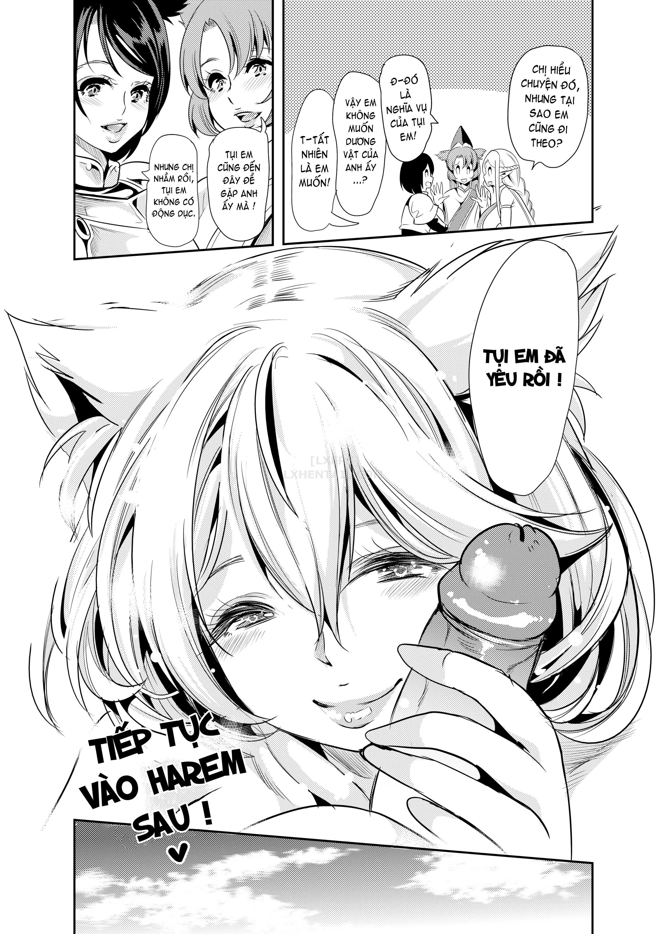 Đọc truyện hentai My Harem in Another World Collection - Chap 4 - Eight-Way Huge Cat Orgy!