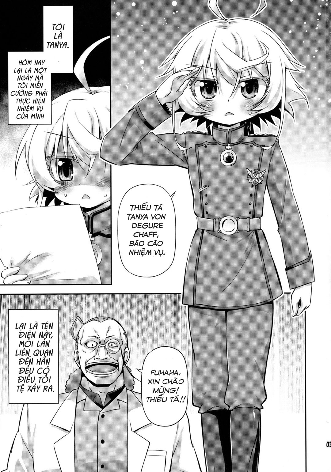 Đọc truyện hentai Thử nghiệm mới cùng thiếu tá Tanya - Oneshot