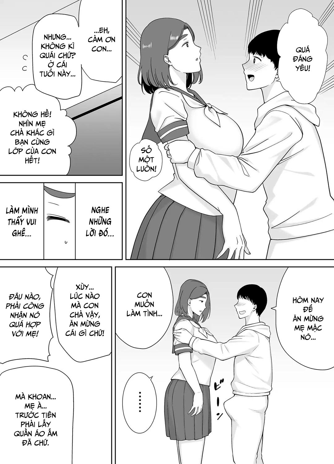Đọc truyện hentai Mẹ là người phụ nữ mà tôi yêu - Chap 6A - Đồng phục nữ sinh của mẹ