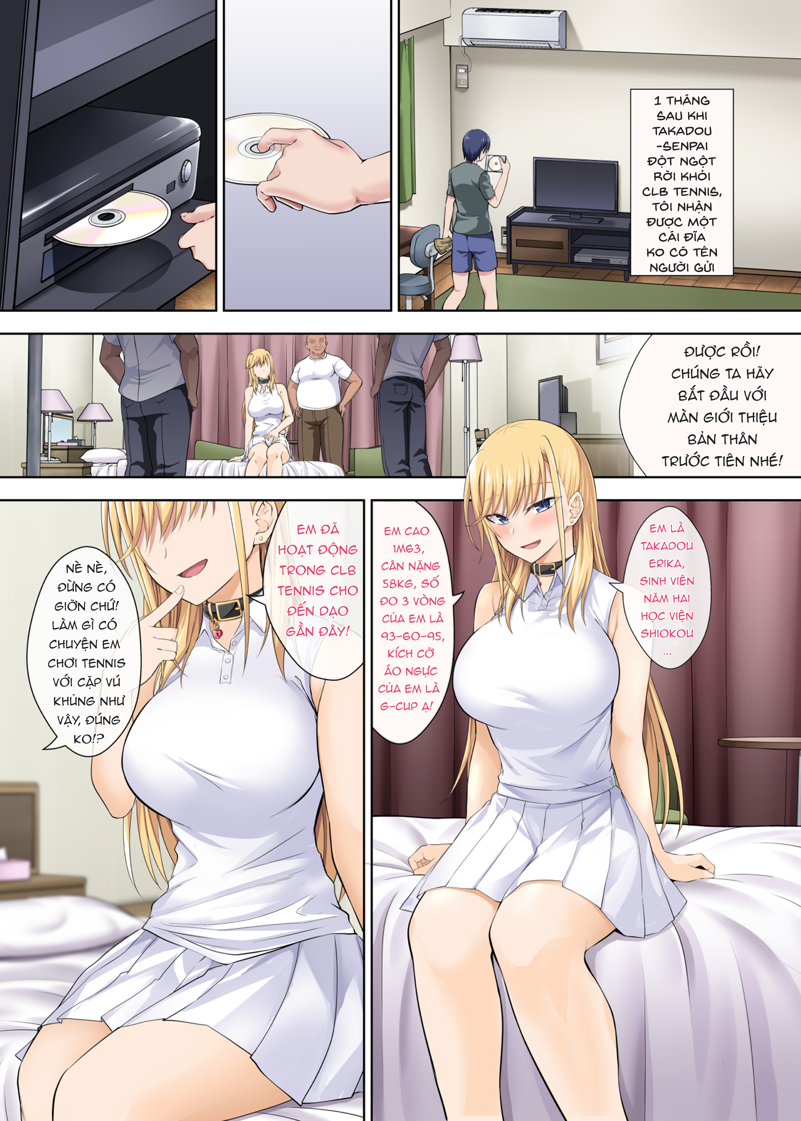 Đọc truyện hentai (Ijima Yuu) TenniCir No Joou Ga Bihin No Chinpo Cleaner Ni Otosareru Hanashi [Part 1] - Oneshot