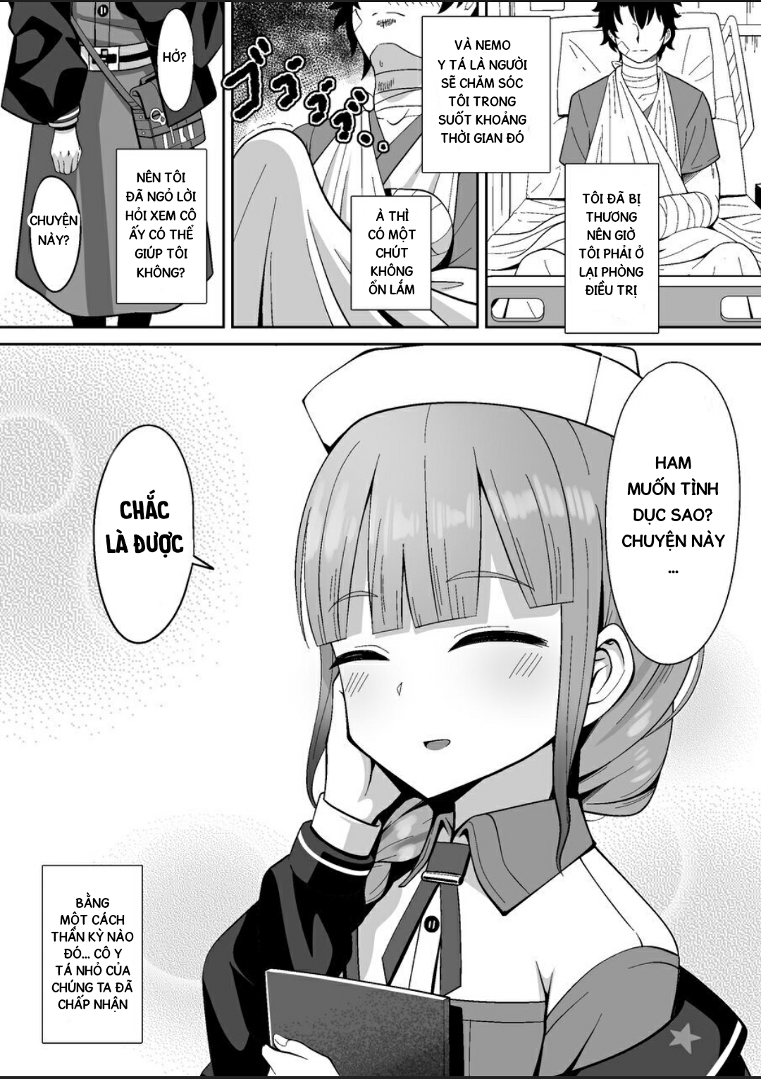 Đọc truyện hentai Jimuteki ni Shori Shite Kureru Nurse-san - Oneshot