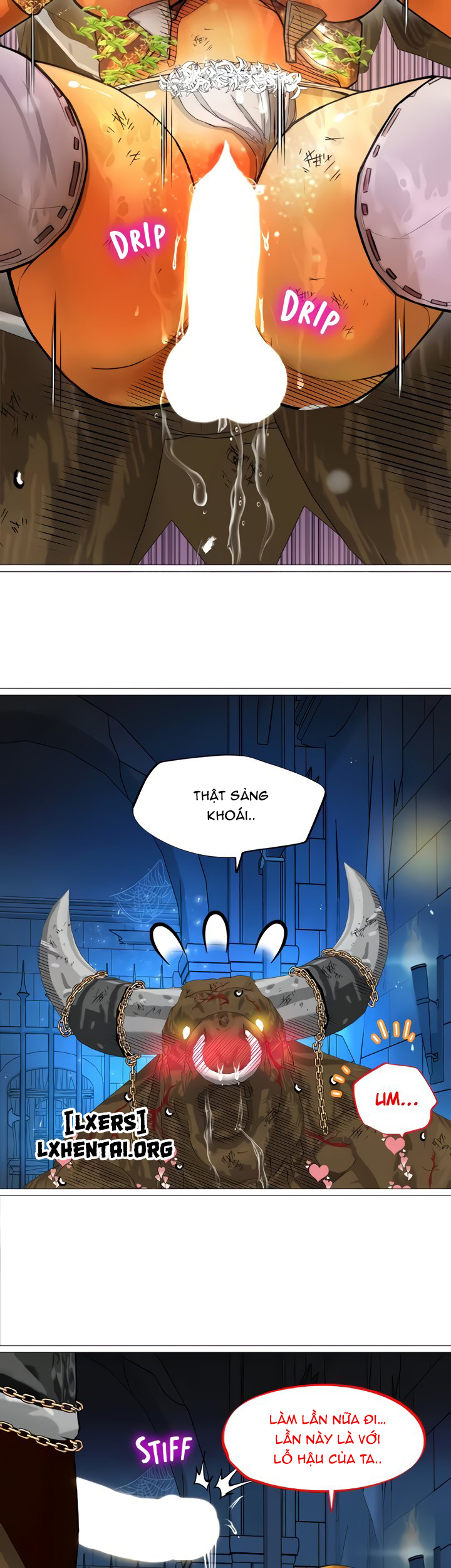 Đọc truyện hentai Nữ Hoàng Dark Elf Và Nô Lệ Orc - Chap 31 - END