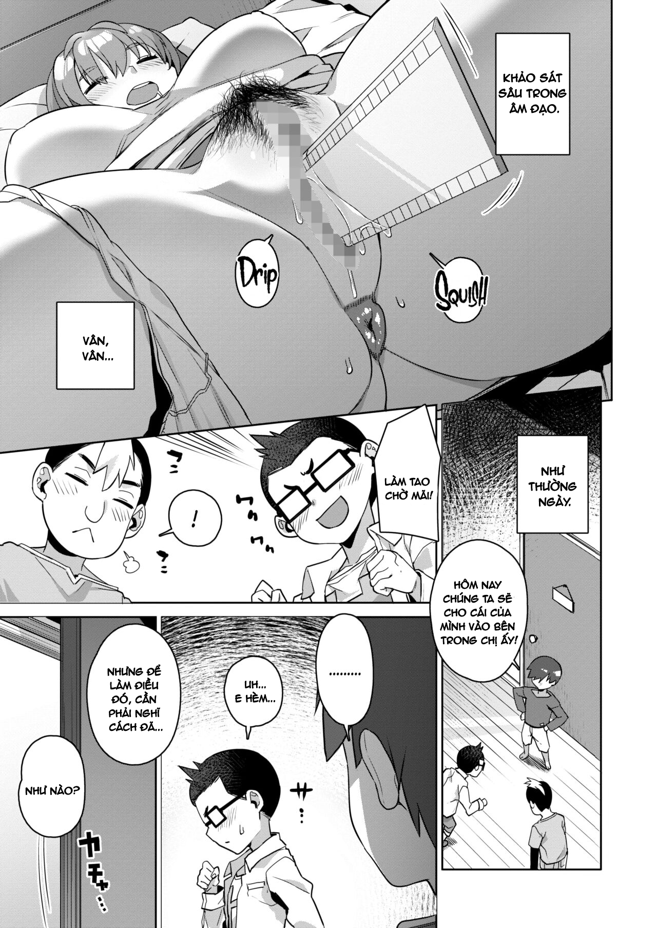 Đọc truyện hentai Nghiên cứu phản ứng cơ thể phụ nữ trên chị gái - Oneshot