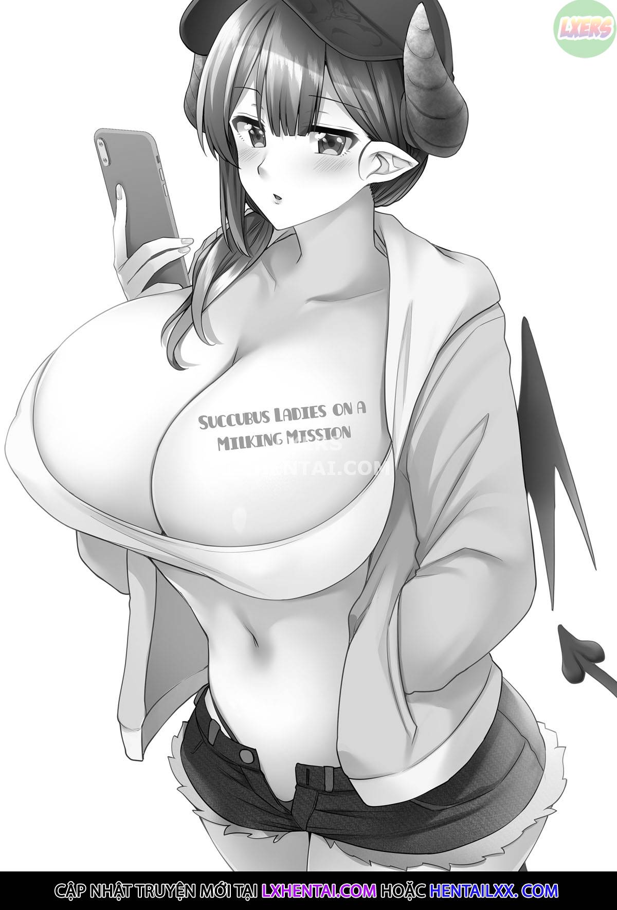 Đọc truyện hentai Những quý cô Succubus trong sứ mệnh vắt sữa - Oneshot
