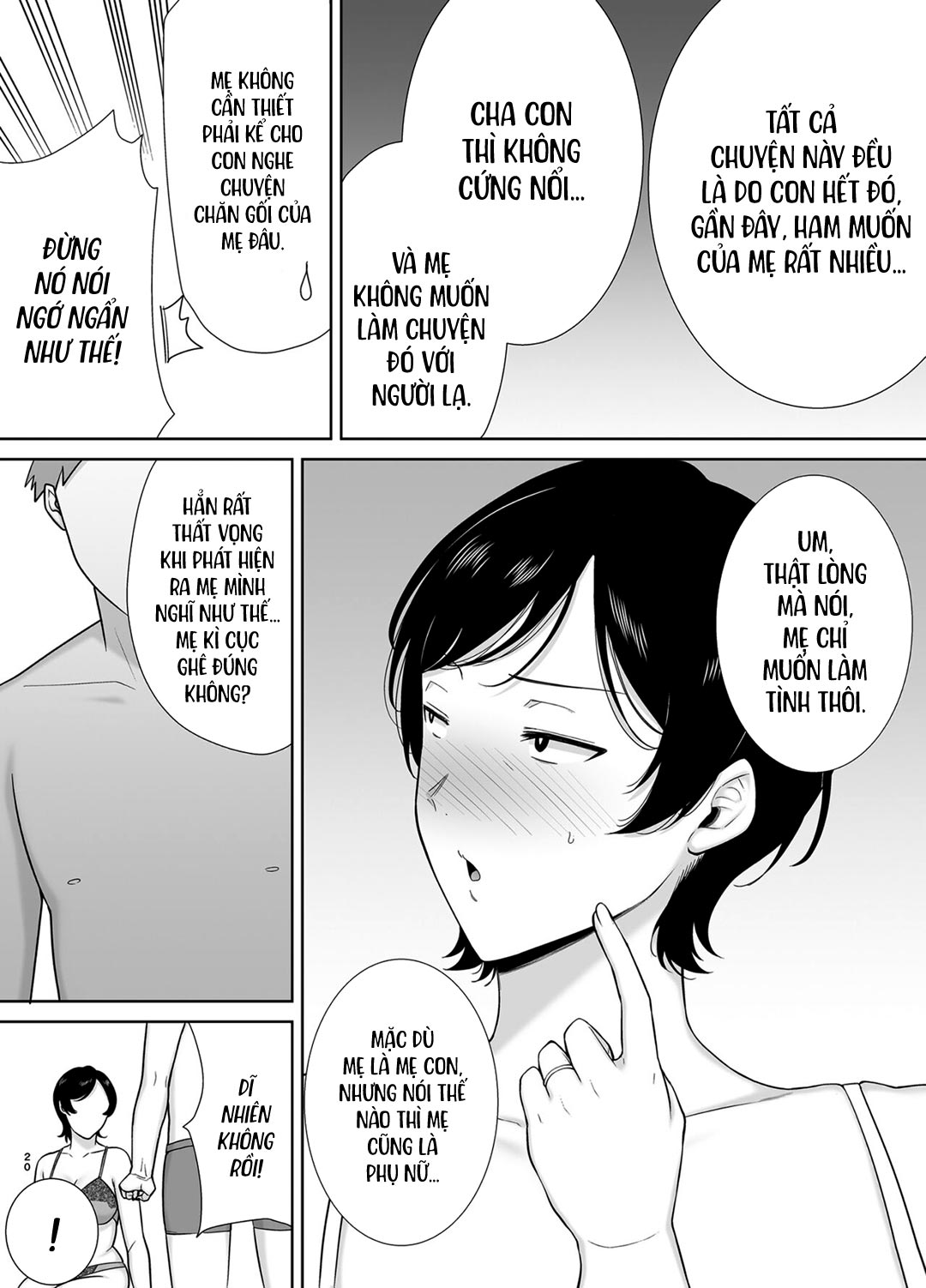 Đọc truyện hentai Mẹ cũng là phụ nữ - Chap 1 - Có che