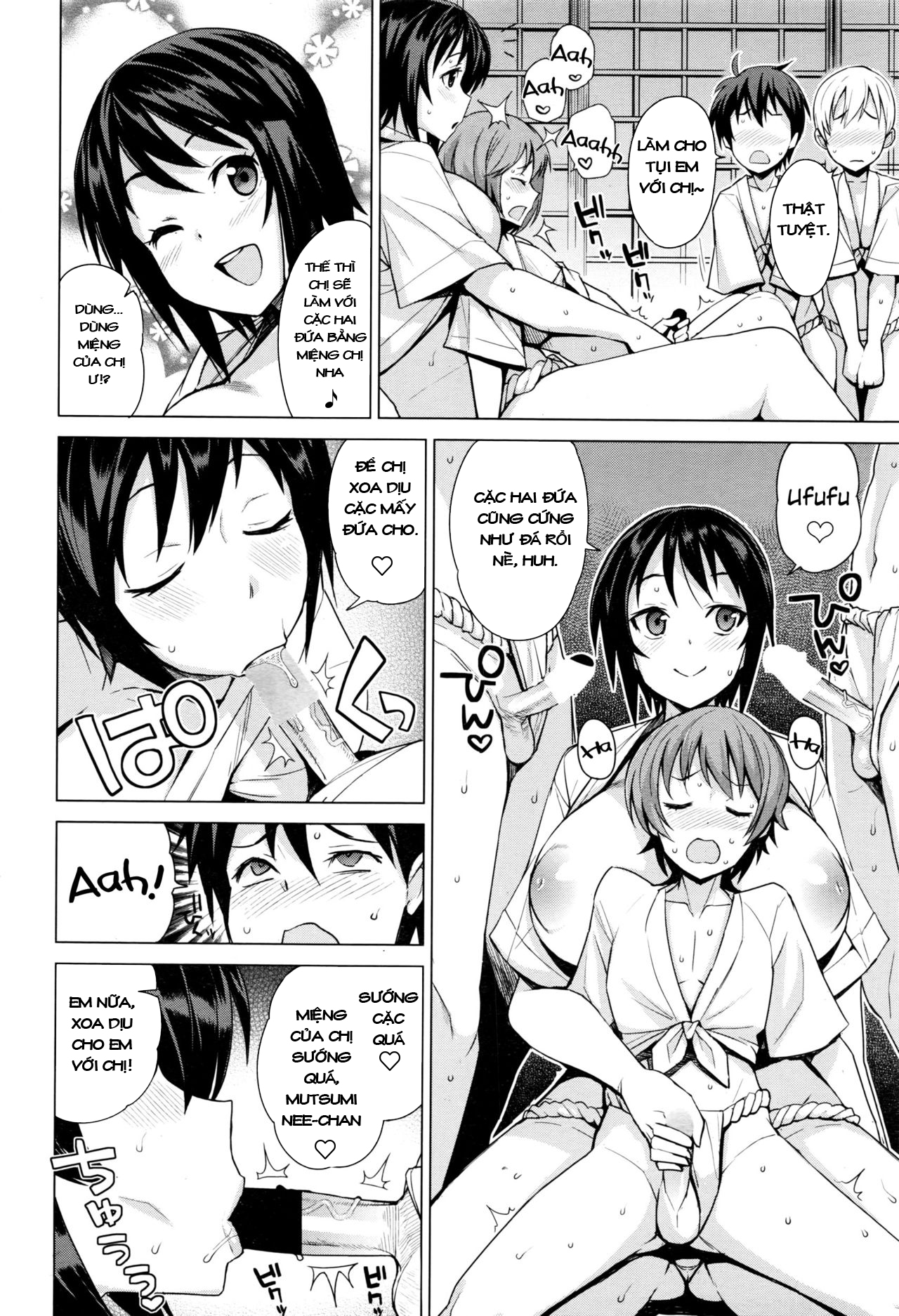 Đọc truyện hentai Mutsumi-san no Hanshoku Katsudou Kiroku - Chap 2: May mắn trở thành cô giáo Thảo