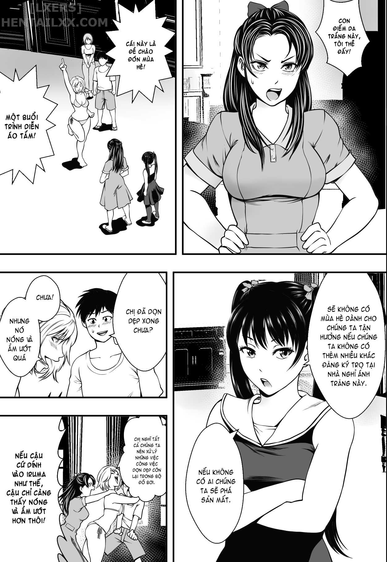 Đọc truyện hentai Harem Love Come VS Yarichin DQN - Oneshot