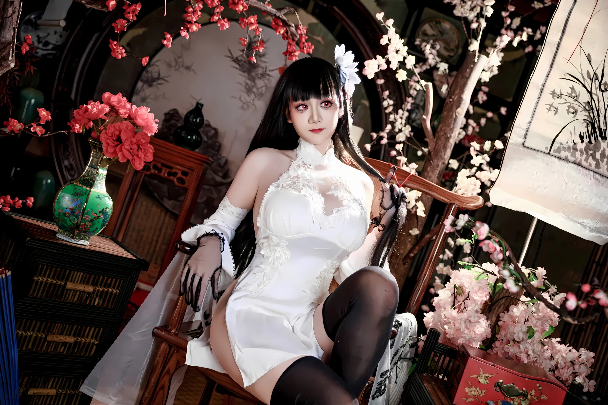 Đọc truyện hentai Tuyển tập Albums siêu phẩm Cosplay - Chap 1145 - A Xuexue - Azur Lane Yixian Cheongsam