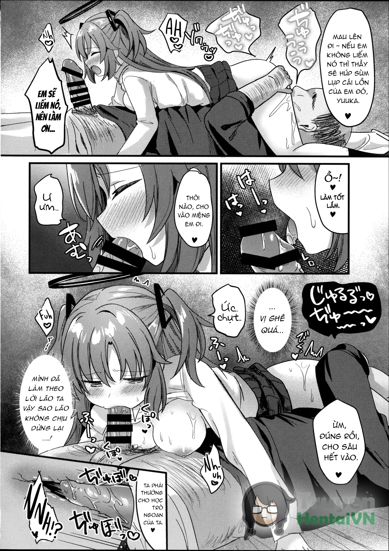 Đọc truyện hentai ENG-Chiune_Kimodebu Sugite Kivotos o Horoboshita Sensei ga Bessekaisen no Yuuka o NTR Ryoujoku suru Hon - Oneshot