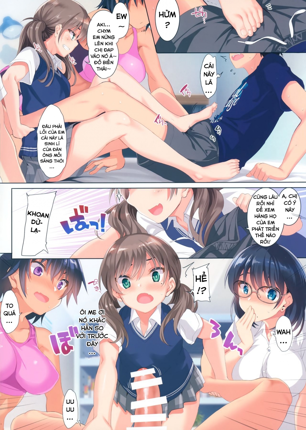 Đọc truyện hentai Hậu cung của ba chị em - Oneshot
