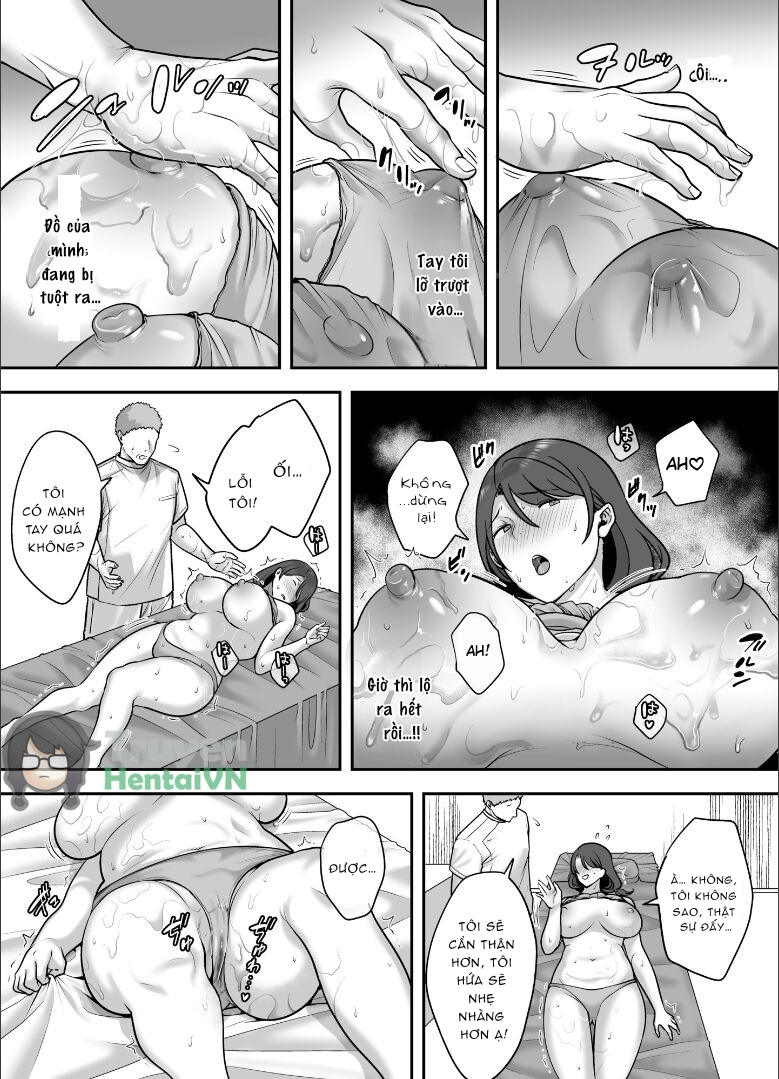 Đọc truyện hentai Less na Hitozuma ga Akutoku Massage ni Hamaru Riyuu - Oneshot
