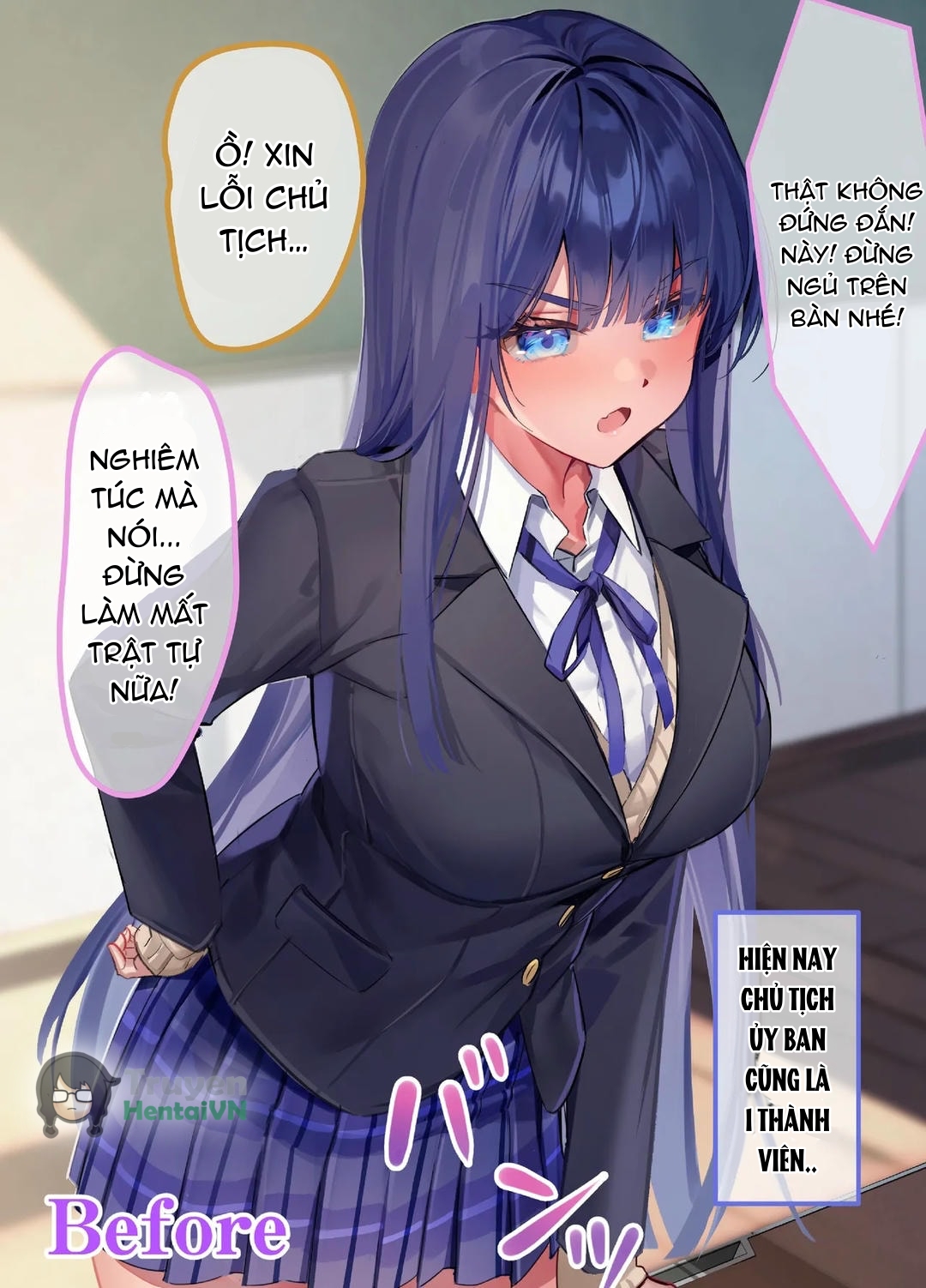 Đọc truyện hentai Boku Dake ni Amai Fuuki Iinchou to no Icha Love Nikutsubo Seikatsu Nisshi - Oneshot