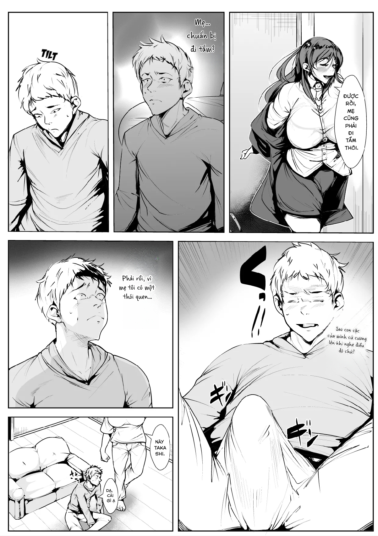 Đọc truyện hentai Kisu Ma no Haha | My Mom, the Compulsive Kisser - Oneshot
