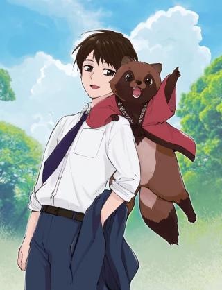 TOARU RIMAN, MOFUMOFU TANUKI TO FUSHIGI NA INAKA KURASHI WO HAJIMERU